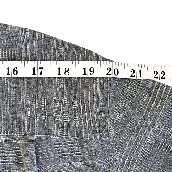 Island Republic Mens Shirt Sz XXL Short Sleeve Button Up Gray Stripes 100% Silk - Picture 11 of 12